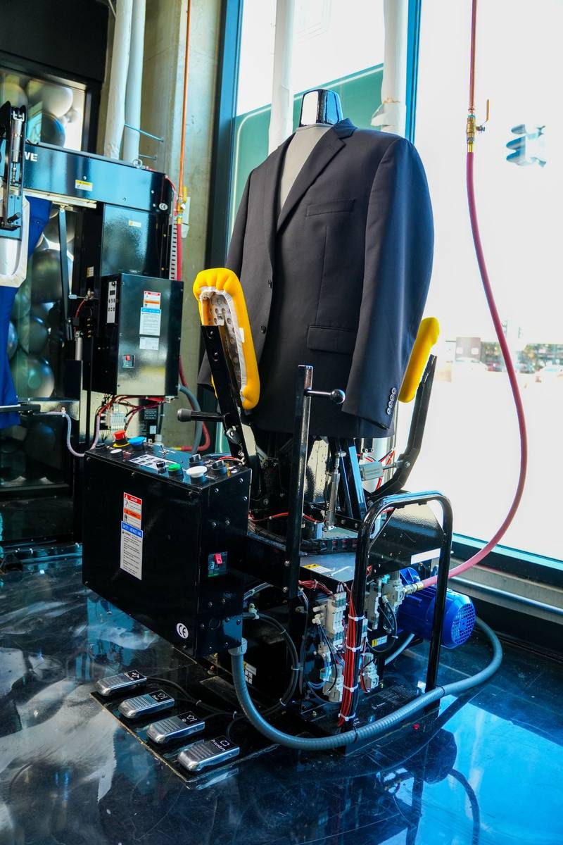 Suit care specialists at The Lab Cleaners